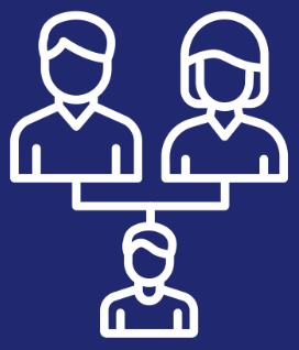 夫婦の間に子供が一人いる家系図のアイコン